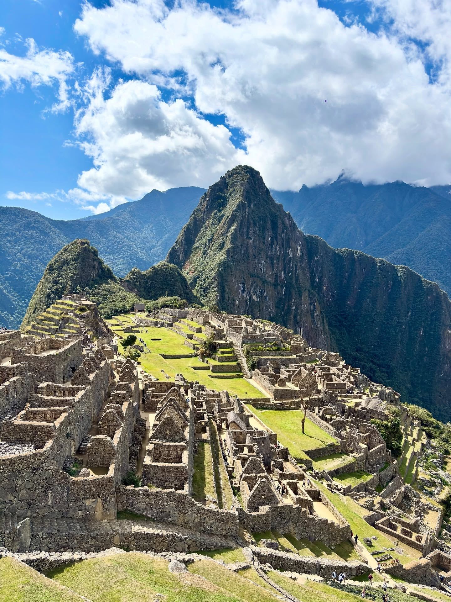 Vy över Machu Picchu