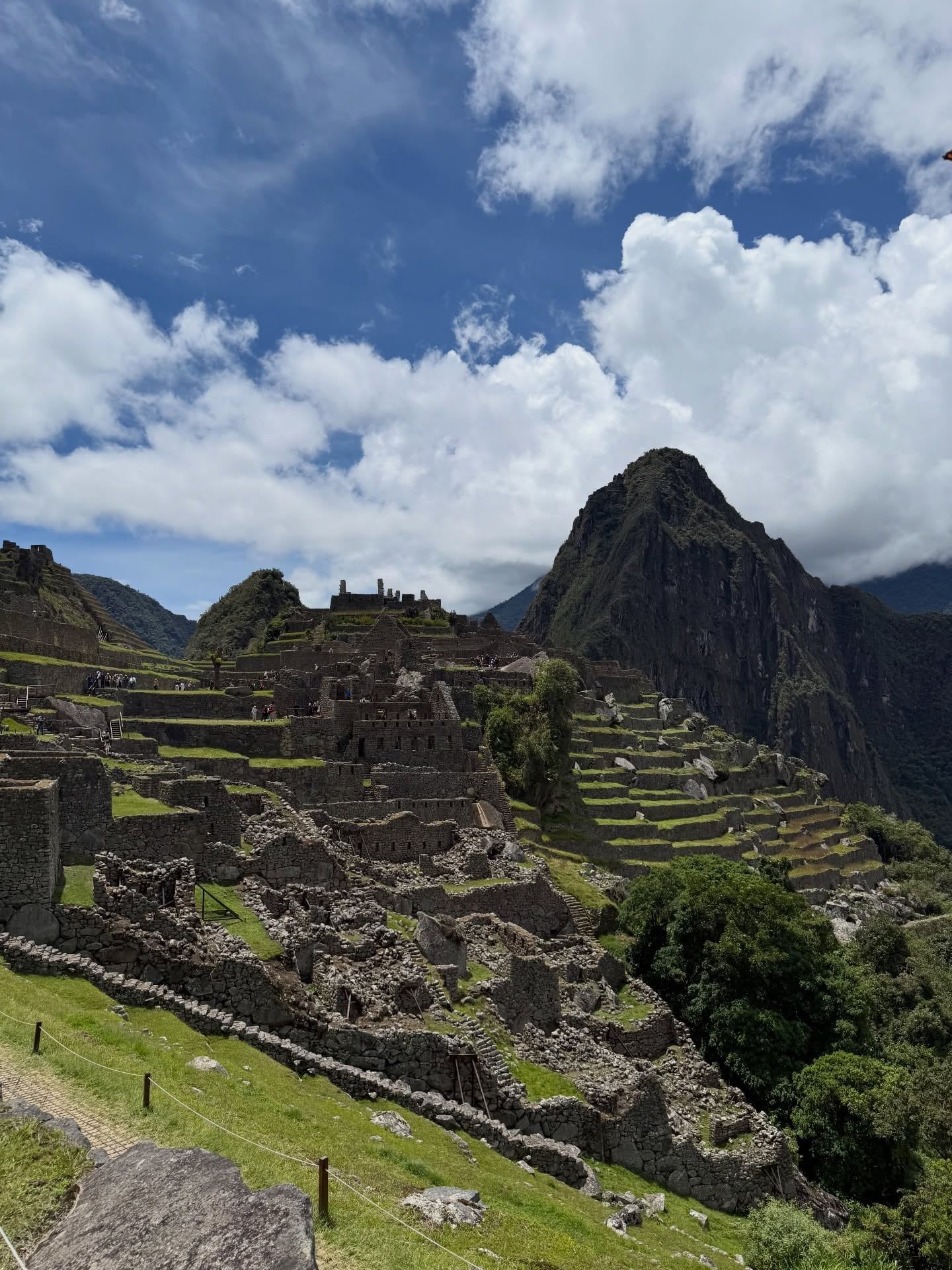 Vy över Machu Picchu