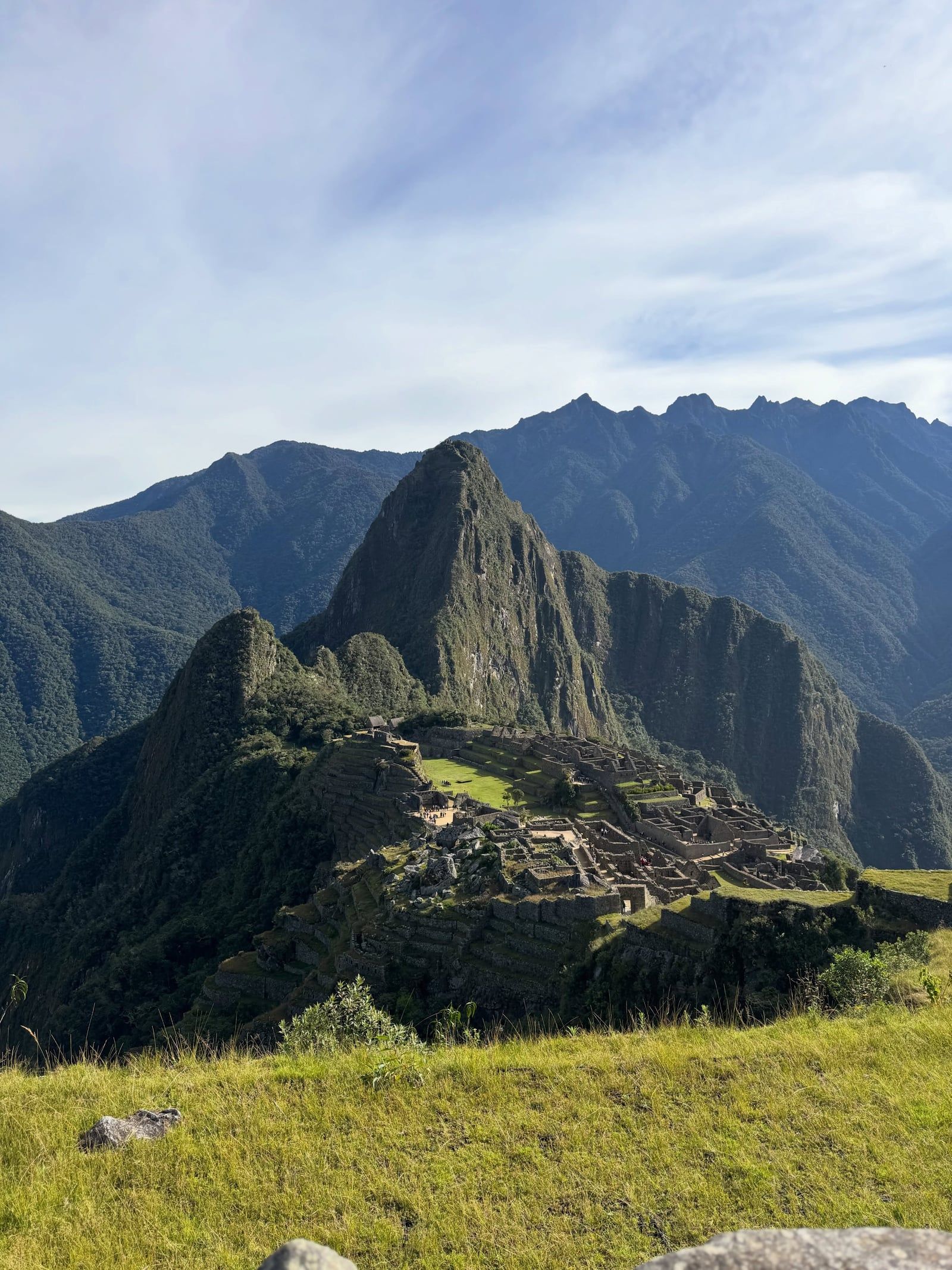 Vy över Machu Picchu