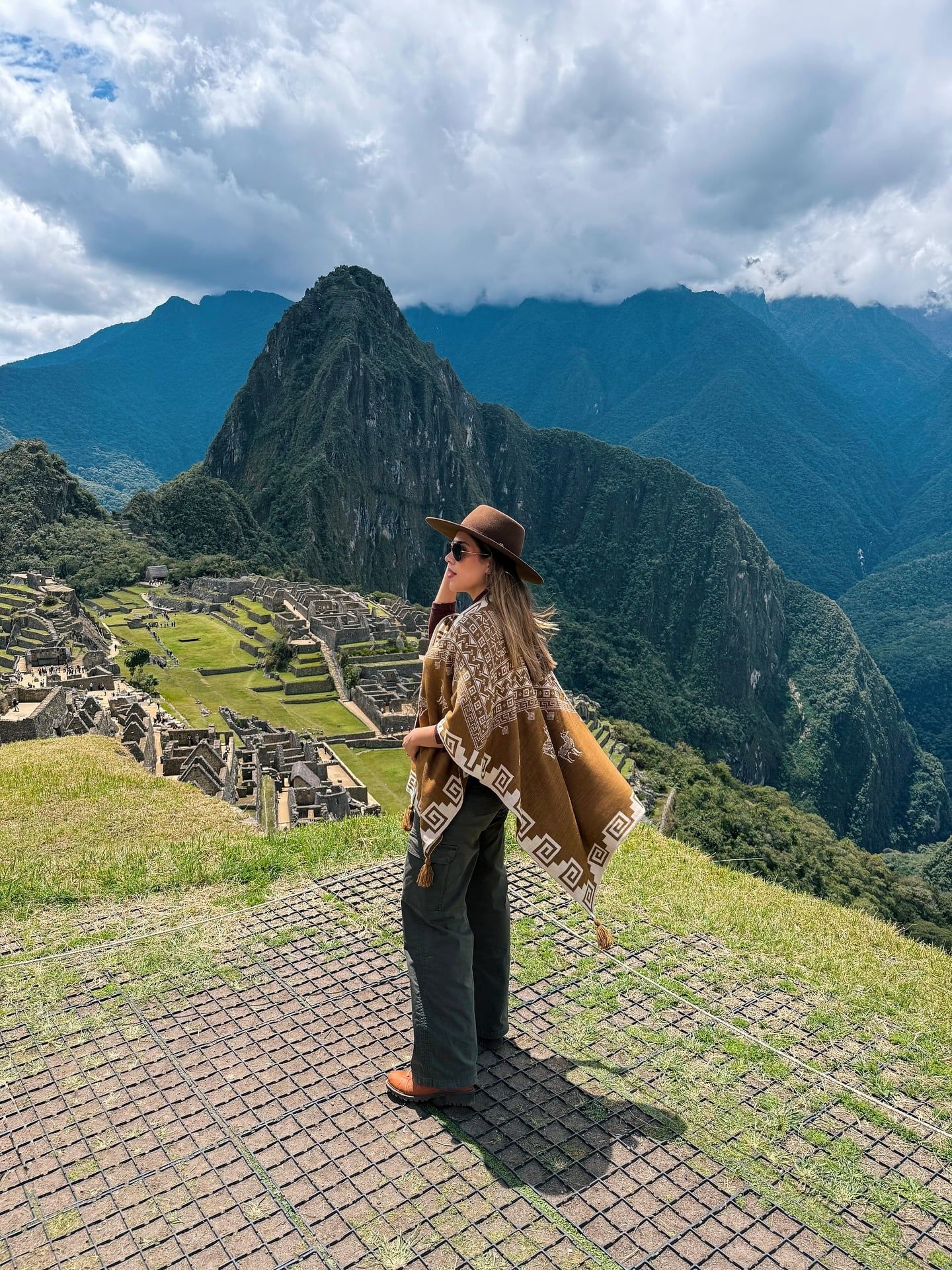 Besökare på Machu Picchu-tur