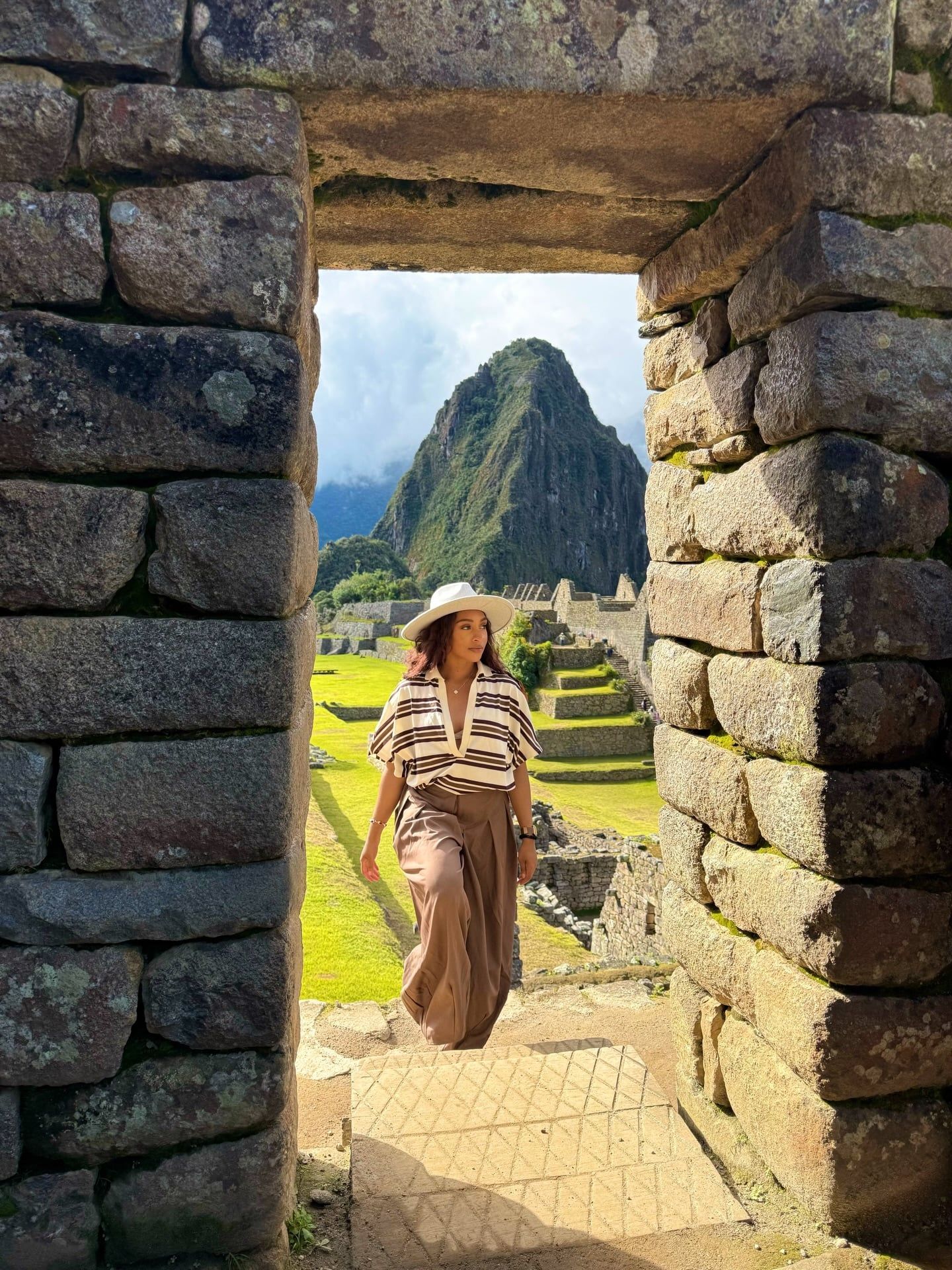 Besökare på Machu Picchu-tur