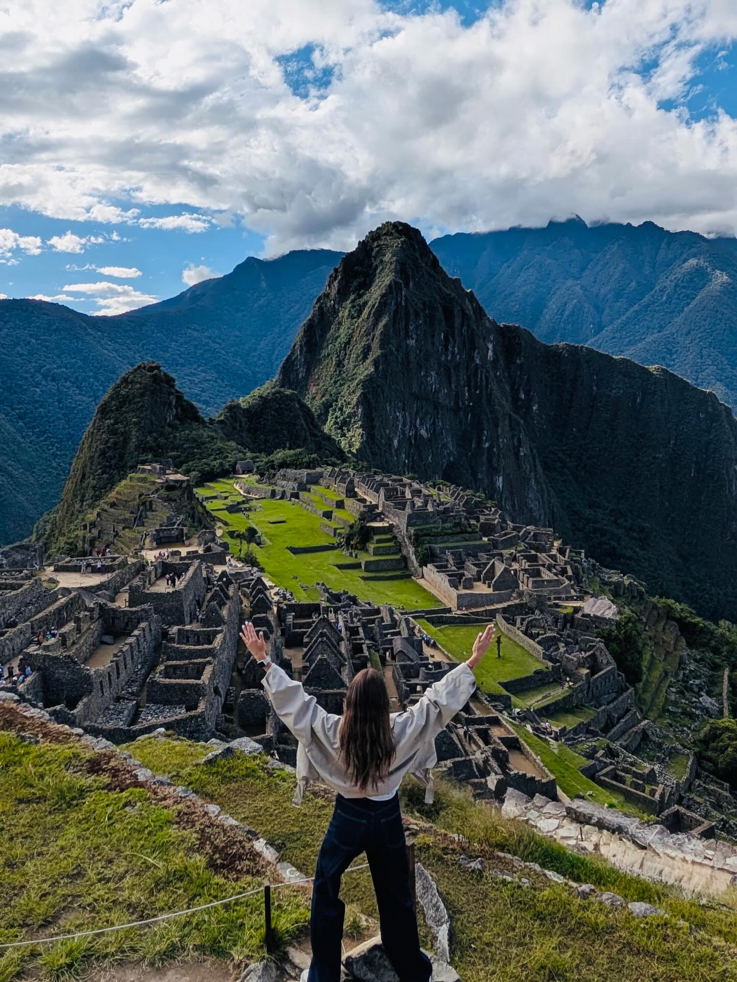 Besökare på Machu Picchu-tur